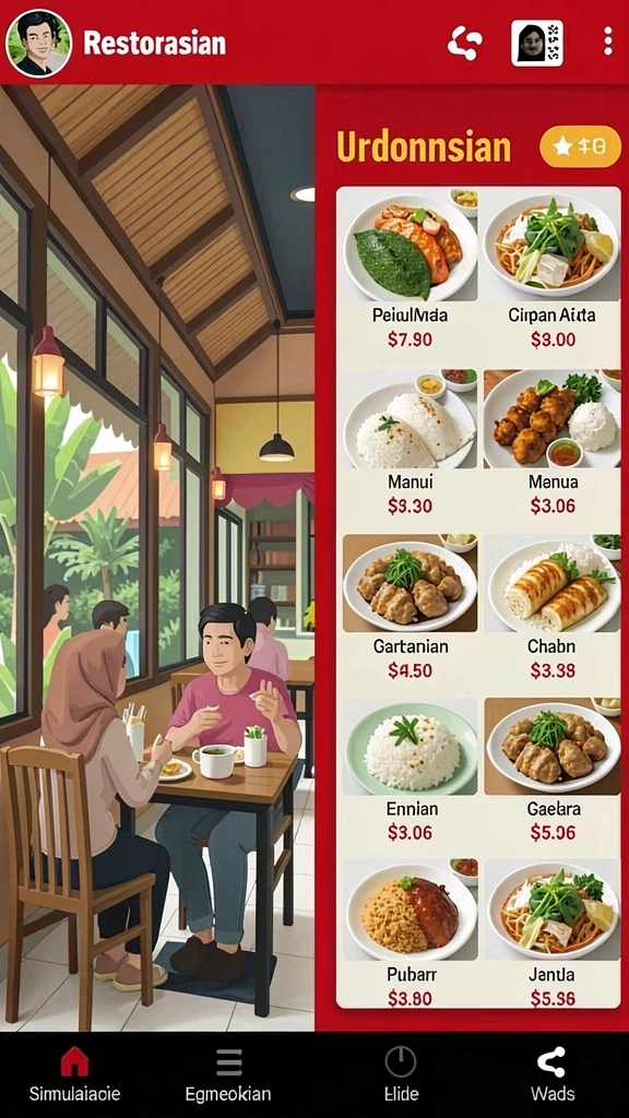 f08 - Menu upgrade karakter yang intuitif dan mudah digunakan.
