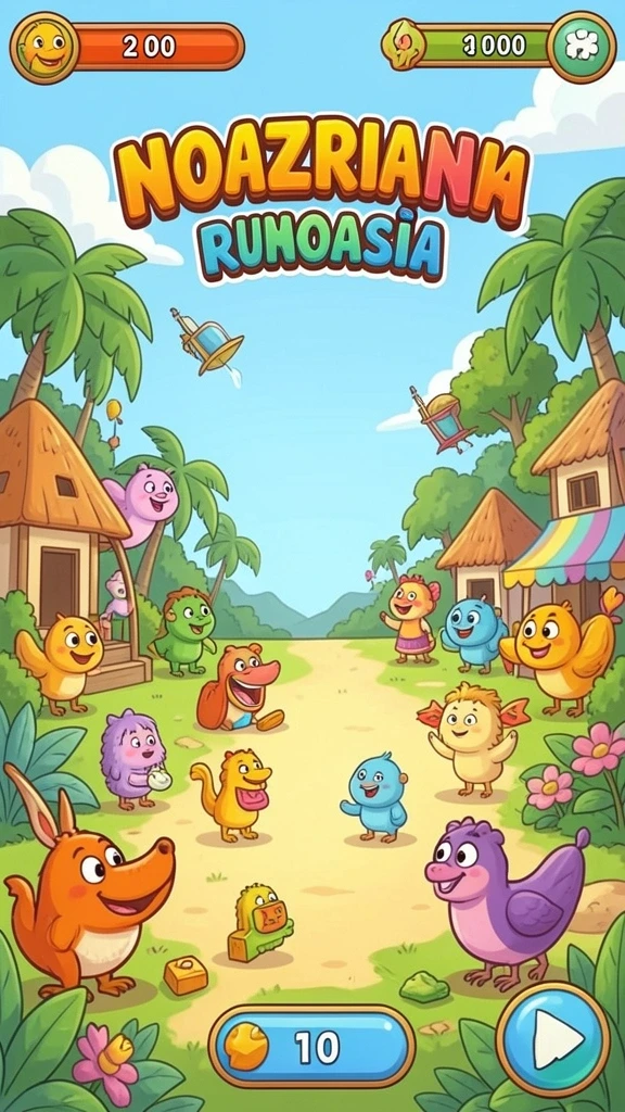 nekototo - Tampilan awal yang ceria dan menggoda.